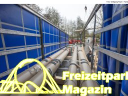 Aufbau des Themenbereichs „Sonnenbucht“ in FANTASIA (Dezember 2024)